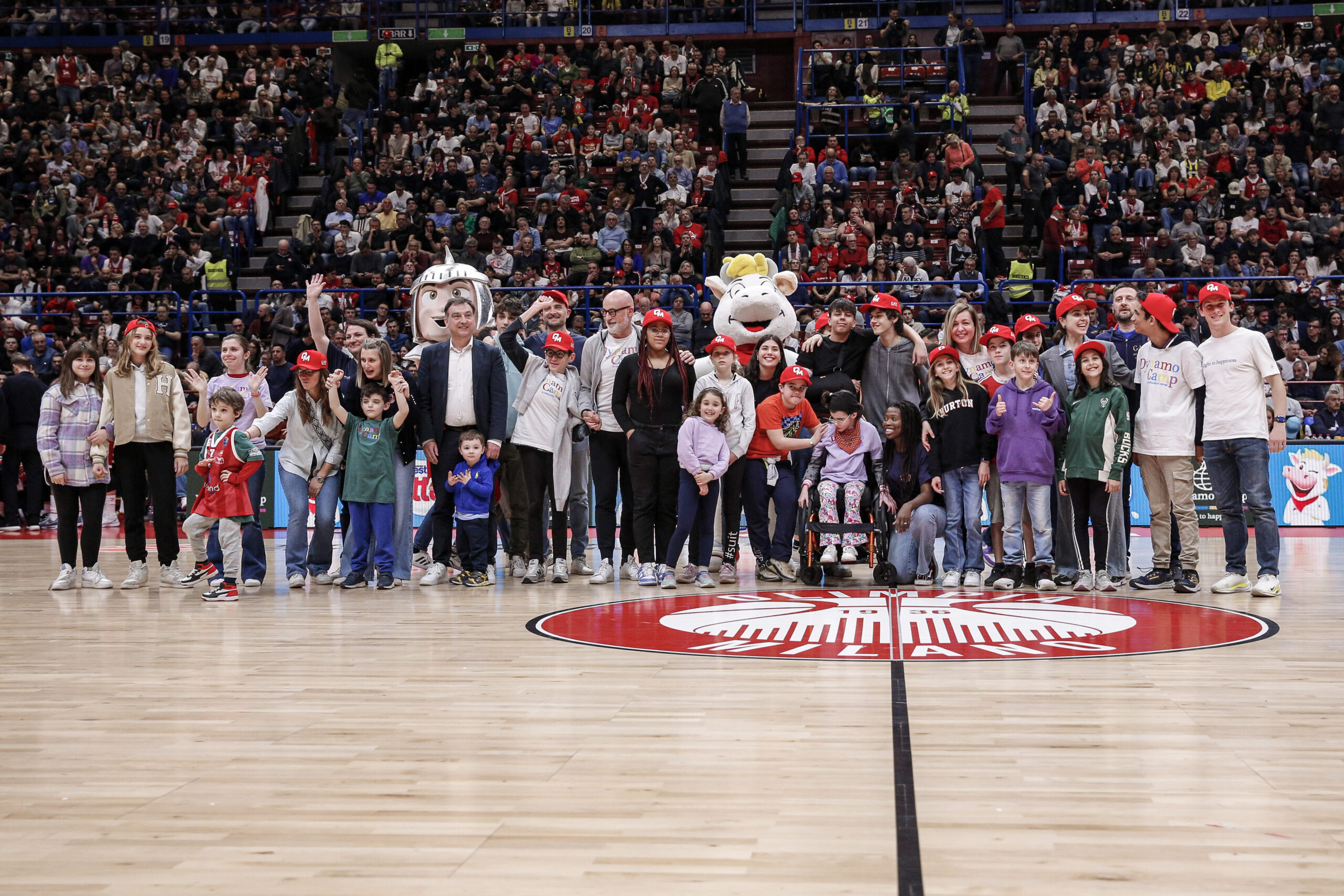 Olimpia Milano accoglie le famiglie di Dynamo Camp grazie a Frùttolo
